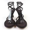 BOTTEGAVENETA Sandals Ankle Strap Leather Dark Brown Leather Women 36.5 659007 Used