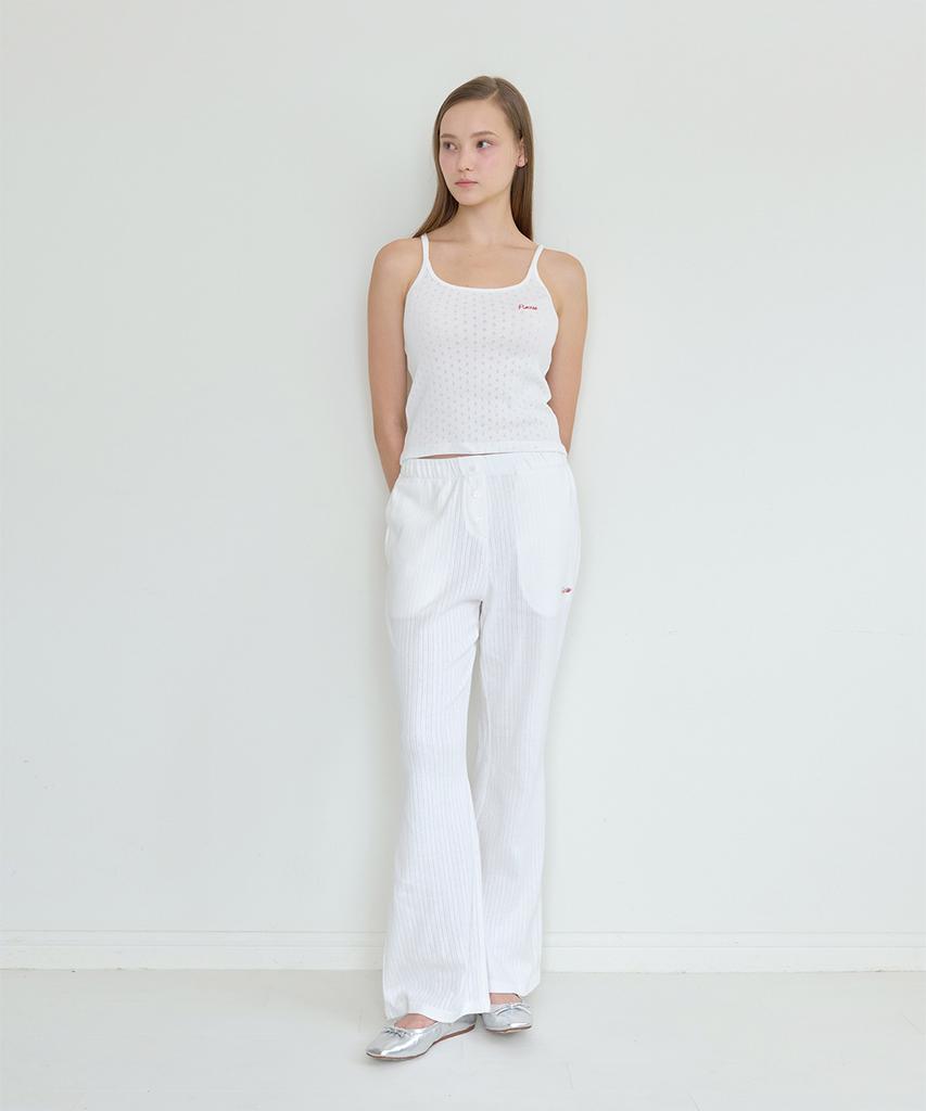 PISCESS Button-Up One-Mile Pants_Ivory