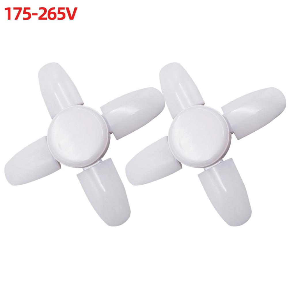 E27 Deformable LED Garage Lights Foldable Ceiling Lamp Home Warehouse Workshop Industrial Lighting Adjustable Panels 6500K Bulb