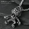 Shinjuku Gin No Kura Zombie Pendant Top (No Chain) Silver 925 Monster Dead Horror Item Halloween Men's