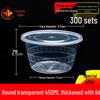 ZISIZ Ensemble de bols jetables pour repas à emporter