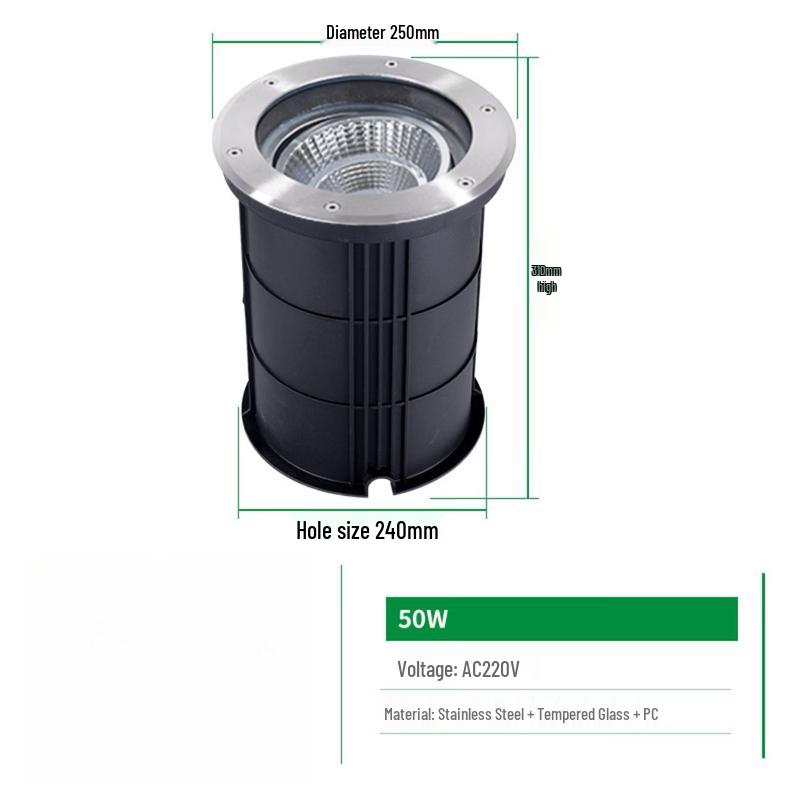 Adjustable RGB LED Outdoor In-ground Light