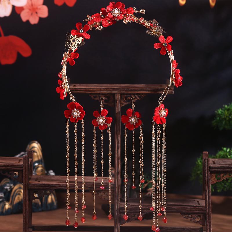 Elegant Ancient Chinese Hanfu Hair Accessories Tassel Headband Fairy Everyday Hairpins Retro Alloy Hairbands