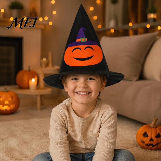 School Art Show Headgear Halloween Pumpkin Hat for Kids Adults, Funny Plush Comfortable Breathable Festival Witch Party Costume, Cosplay, Stage