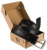 Wide Leather Belt R-PI-01-115-4806 Black