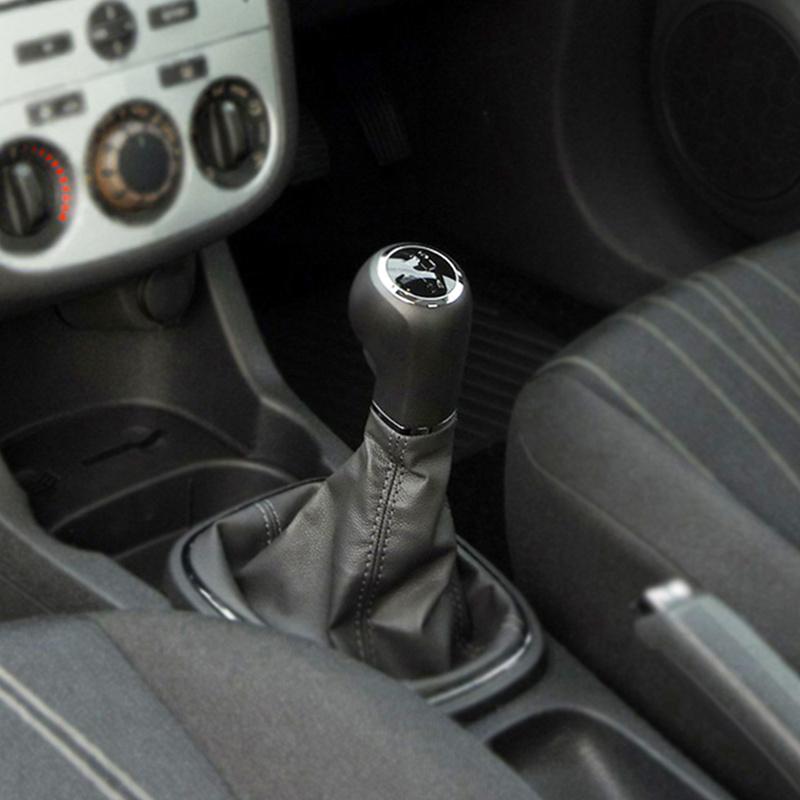 Bilstyling 5/6-växlad Bilväxelväljare Växelspak Växelspaksknopp Damaskskydd För Opel/Vauxhall Corsa D 2006 2007 2008 2009 2010-2014