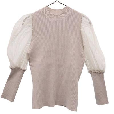 SNIDEL Langarm Docking Rippstrickpullover F Gurege Damen Gebraucht