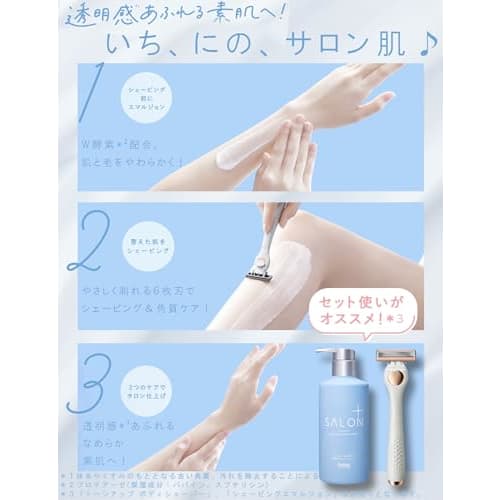 Schick Salon Plus Tone Up Body Shaver Holder (with Blade) Razor Women