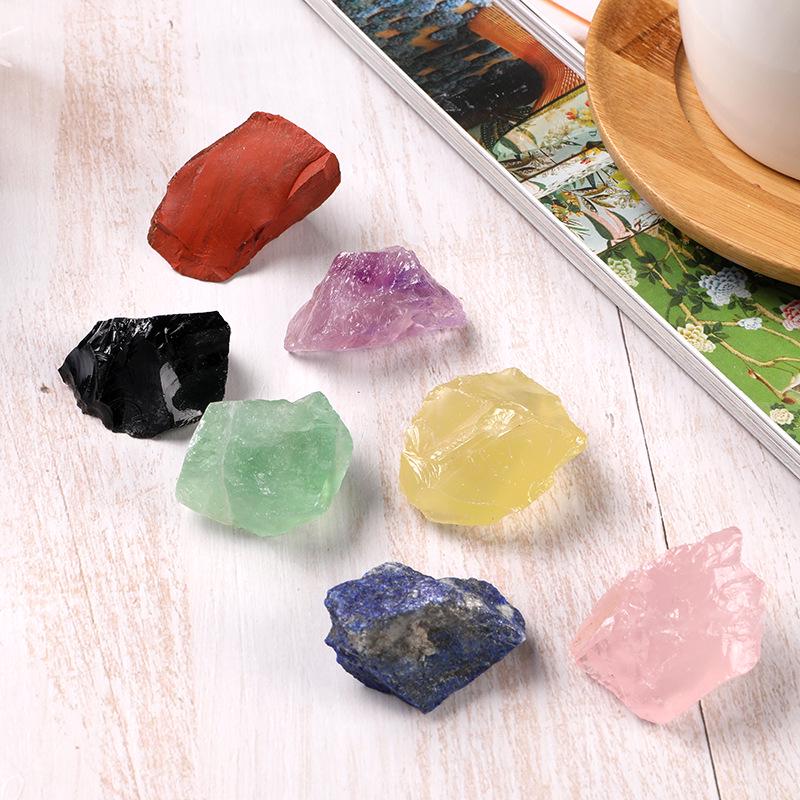 Seven-Color Crystal Diffuser Stone Bonsai Decoration