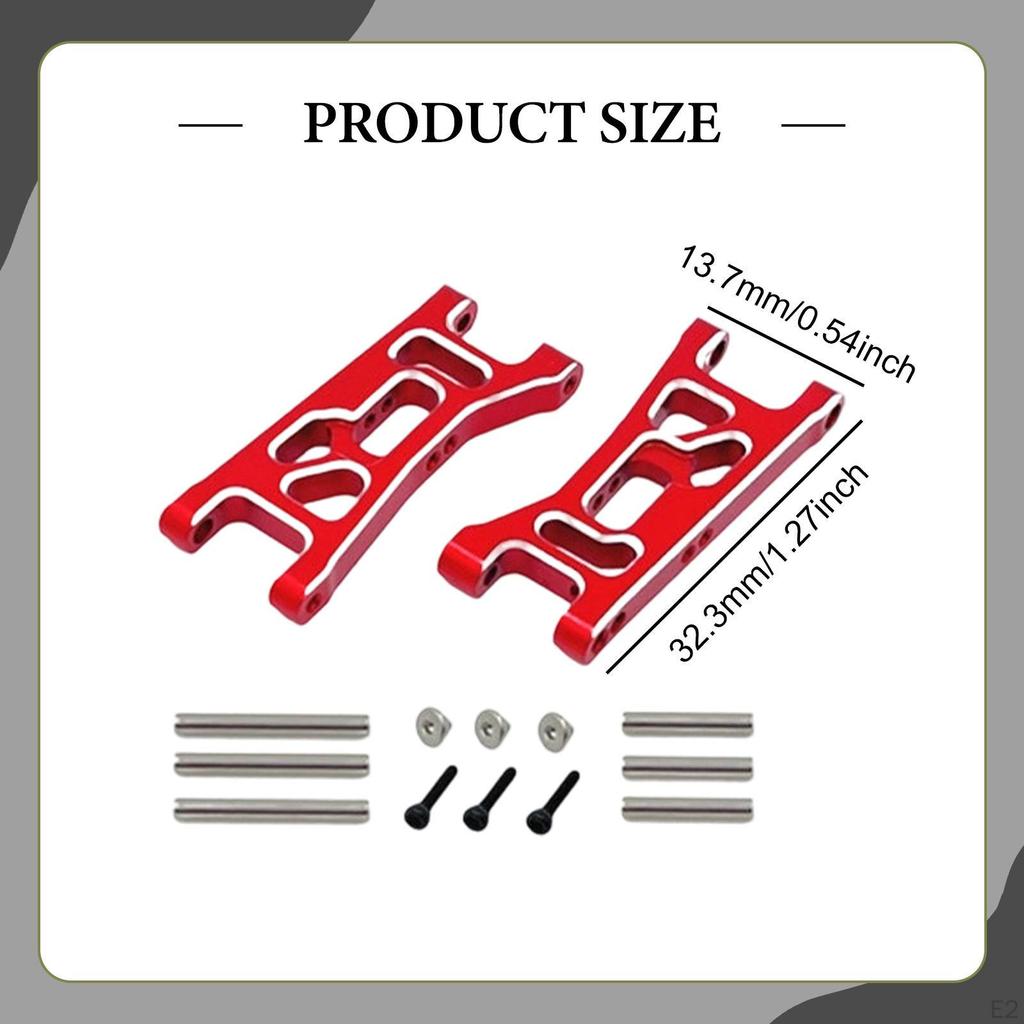 2 Front Lower Metal Arms for RC Car, DIY Accessories 244016 1/24 Scale Miniature Trucks