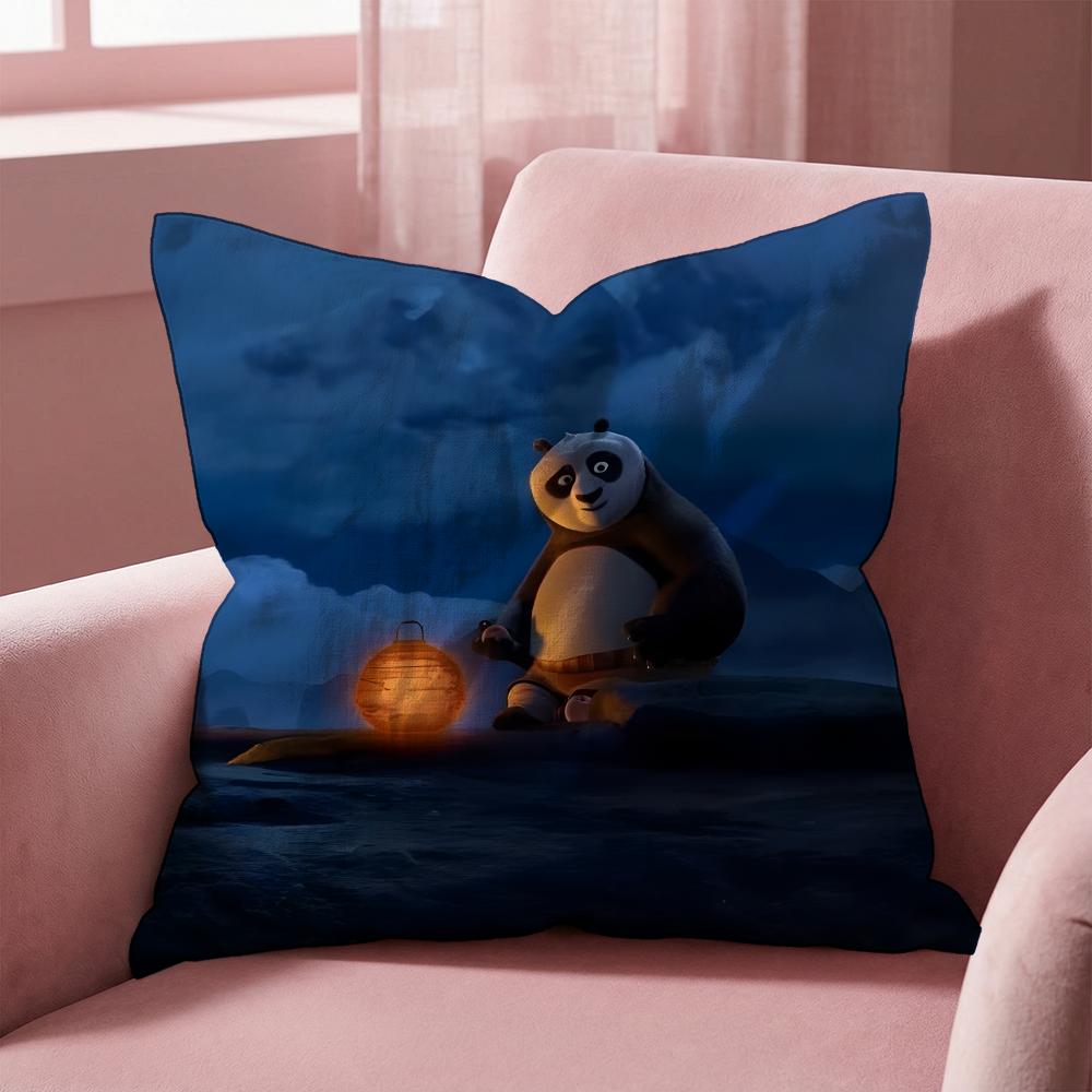 Povlak na polštář Kung Fu Panda Víceúčelový povlak na polštář pro domácnost a auto - Oboustranný, Měkký a Odolný pro každodenní použití