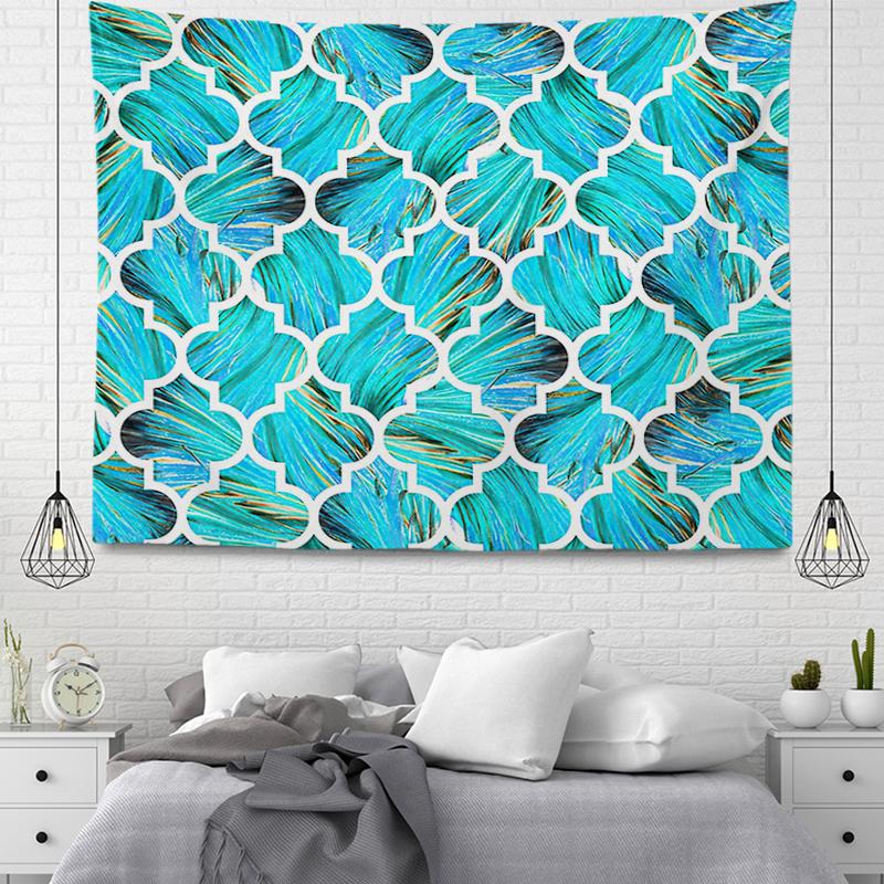 Abstract Geometry Tapestry Wall Hanging Geometric Tapestry For Kids Teens Adults Bedroom DecorModern Simple Wall Tapestry