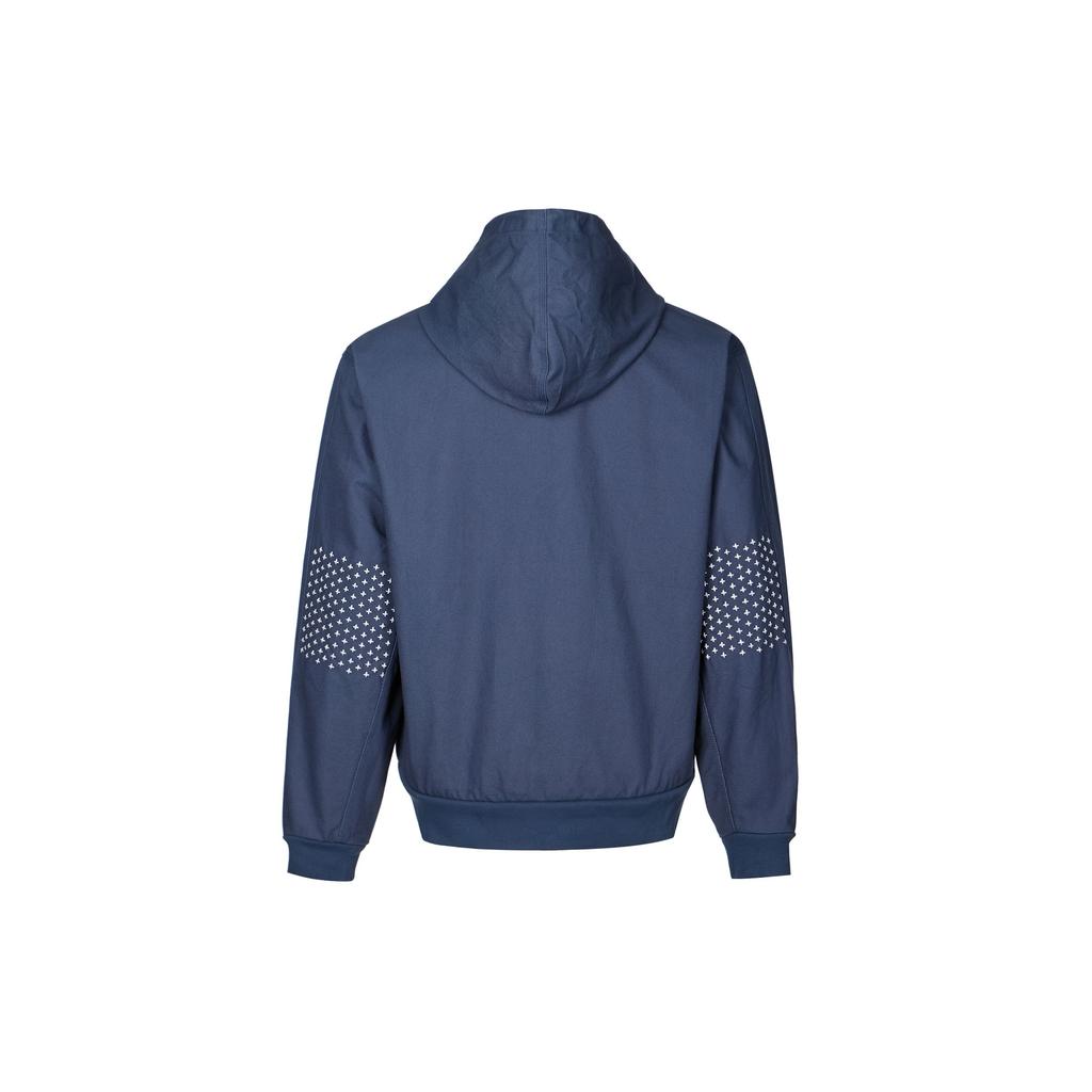 Nike SS25 Life Series Fashion Comfortable Hooded Versatile Long Sleeve Jacket Men Jacket Blue HQ6123-437