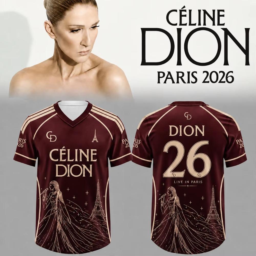 Men Women Celine Dion Paris 2026 Fan Tour T-shirt 2026 Summer New Fashion