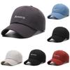 Letter Memorie Embroidered Baseball Cap Round Top Breathable Hat Gift Adjustable