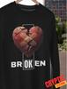 I'm Broken I'm Ok T-SHIRT Invisible Illness Veteran Mental Health PTSD Awareness