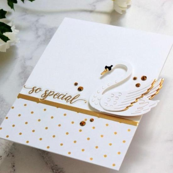 Swan Crown Metal Cutting Dies DIY Scrapbooking Emboss Paper Cards Album Stencil
