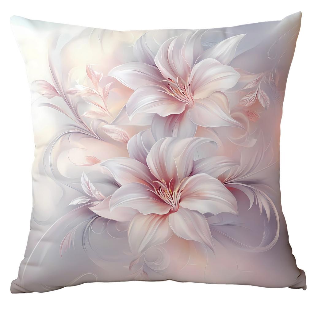 Retro Dreamy Watercolor Floral Polyester Pillowcase Home Sofa Cushion Pillowcase