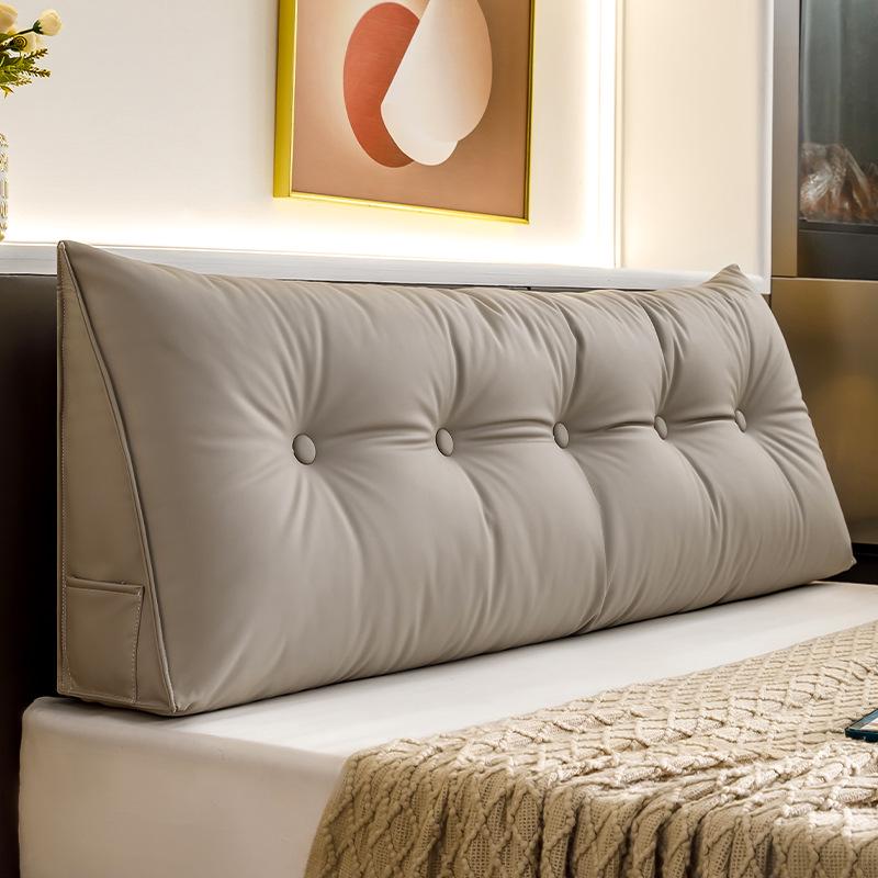 Luxury Triangle Headboard Cushion: Soft Upholstery for Bedroom, Lumbar Support, Bay Window, or Sofa