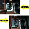 For Toyota Tundra 2014- Black titanium Inner Gear Shift Box Panel Cover Trim
