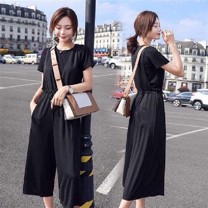 

2022 Summer Women s Plus Size Casual Wide-Leg Slimming Jumpsuit Overalls M