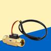 Water Flow Sensor Switch Hall Effect Water Flowmeter Meter 1-30L/min, DC4.5-18V, Copper - Water Flow Hall Sensor