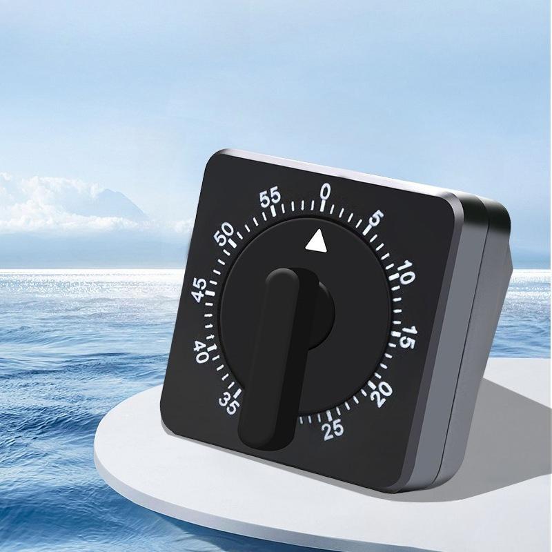 1Pc Mechanical Kitchen Timer with Ticking Sound and Visual Alarm - 60-minute Timer