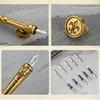1 Set 0,5mm Schön aussehende Quill Pen-Set Glattes Schreiben Kupfer Komfortable Grip Quill Stift Tinte Set Schreibwaren liefert