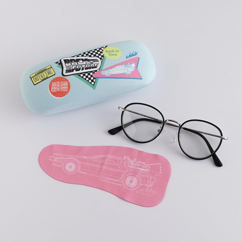 Overglad Back to the Future Eyeglass Case & Cloth Set, Mint, BFF-012