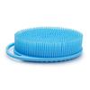 Exfoliating Silicone Body Brush,2 in 1 Bath and Shampoo Brush,Wet and Dry Scalp Massager,Premium Silicone Loofah,Lathers Well