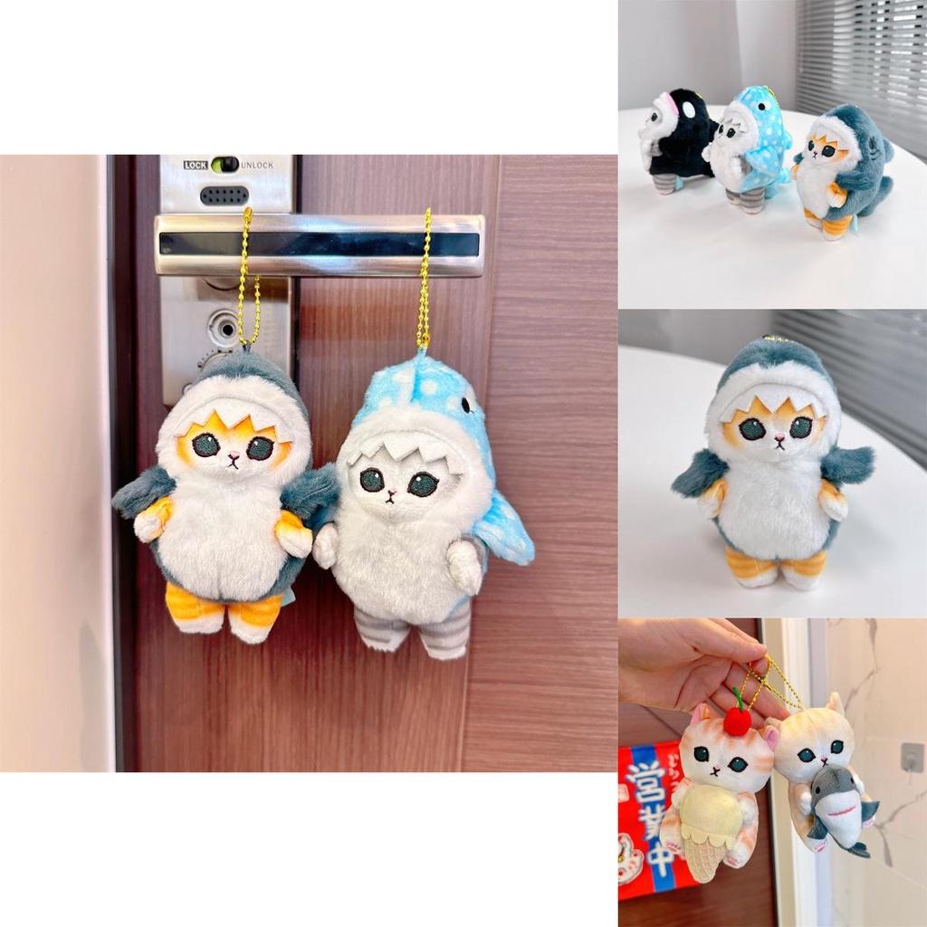 Shark Cat Plush Soft Toy Pendant Decoration For Kids Xmas Gift