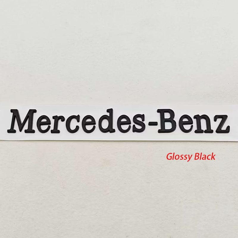 3D ABS Car Badge Rear Trunk Logo Mercedes-Benz Sticker Emblem Decoration For Mercedes Benz AMG W108 W124 W126 W140 W205 W201