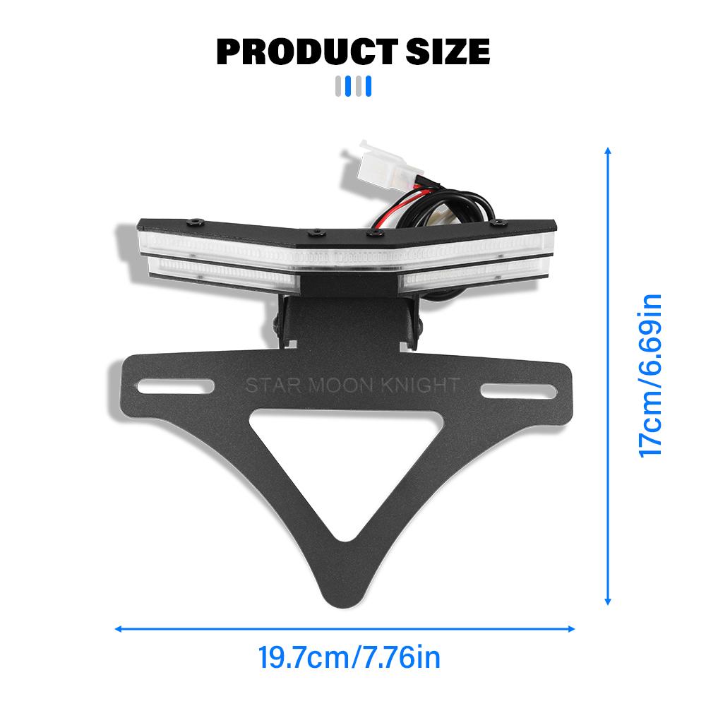 Motorcycle License Plate Holder Rear Short Tail Tidy License Bracket with LED Light For 790 DUKE 890duke Duke 790 890 2018-2025