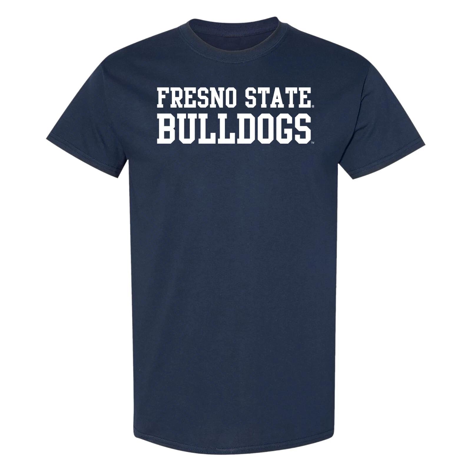 Fresno State Bulldogs Basic Block T-Shirt - Navy L