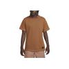 Nike Solid Color Crew Neck Knit Casual Short Sleeve T-Shirt Men Tops Light-British-Tan FN2646-281