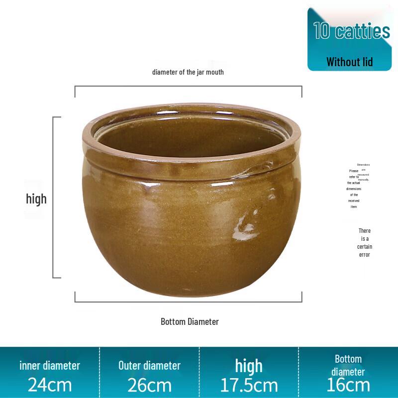Traditional Ceramic Fermentation Jar