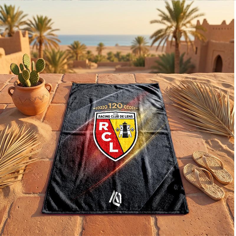 Asciugamano da Spiaggia in Microfibra con Stampa Lente FC Asciugatura Rapida Assorbente Grande Asciugamano per Spiaggia Nuoto Viaggio