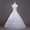 Six-Ring Steel Crinoline Wedding Dress Underskirt - Puffy White Performance Costume Skirt Without Gauze