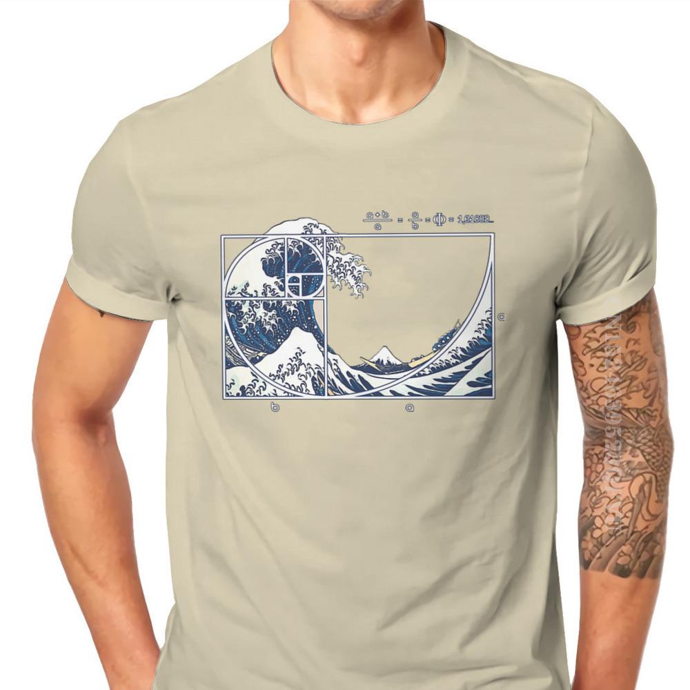 Math Mathematics Meme The Great Fibonacci Wave Tshirts Vintage Designer Unisex Streetwear Clothing Tops Cotton Retro T Shirt