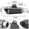 Stainless Steel Mid-Section Exhaust Pipe with Hexagonal Tail for CFMOTO 450NK/450SR Motorcycles