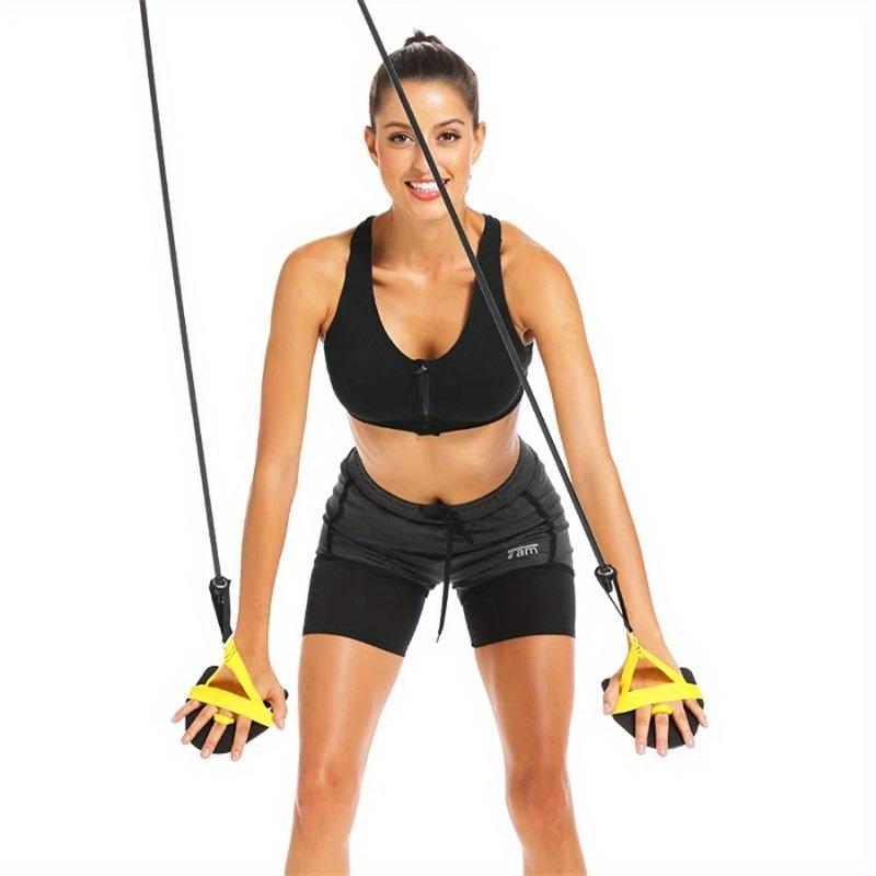 Professional Land Swimming Trainer Resistance Band Set, PU Material, Fitness Arm Strength Exercise Equipment with Hand Webbed Paddles