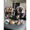 Real Fox Fur Ear Protection Hat Lei Feng Hat Cute Hairball Cold Cycling Hat Warm and Fleece Knitted Wool Hat Basin Hat