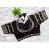 Black Party Wear Silk Blend Blouse Indian Bollywood Women Designer Ethnic Choli