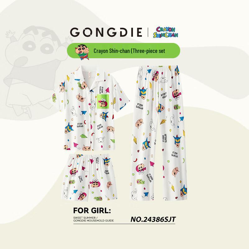 Crayon Shin-chan Ice Silk Couple Pajama Set L