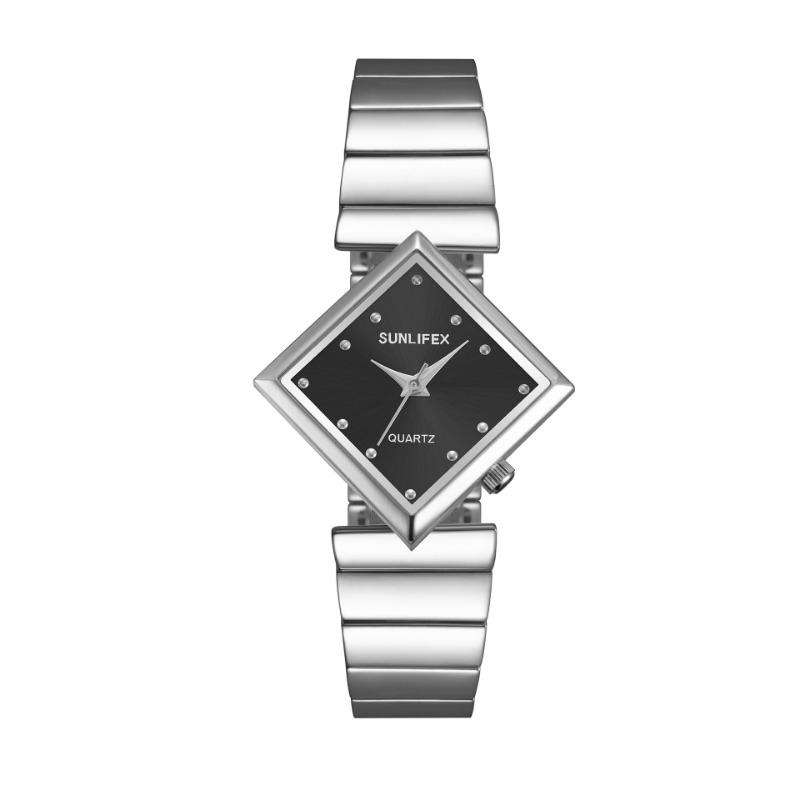 Rare Antique-style Watches Fashion Niche Light Luxury Exquisite Women's Quartz High-grade Diamond Triangle Oval Dial Fashion Watch
