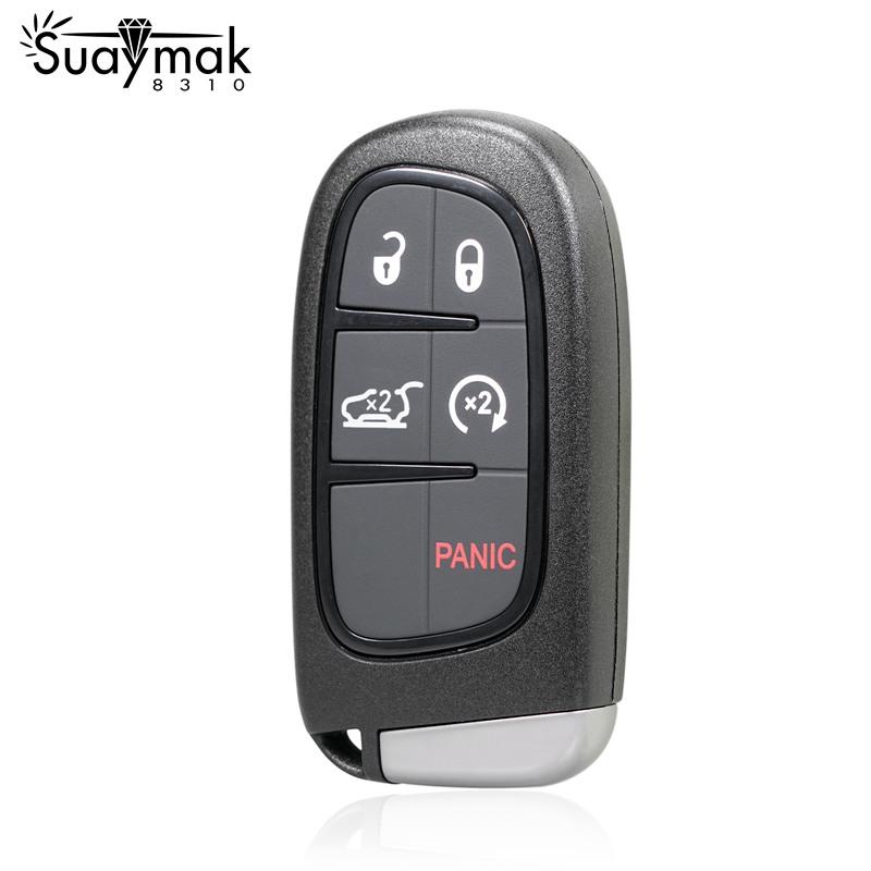 

[SUAYMAK] Автомобильный дистанционный ключ для Chrysler Jeep Cherokee Dodge/FCCID GQ4-54T/434 МГц/4A/автоматическая смарт-карта For JEEP чёрный