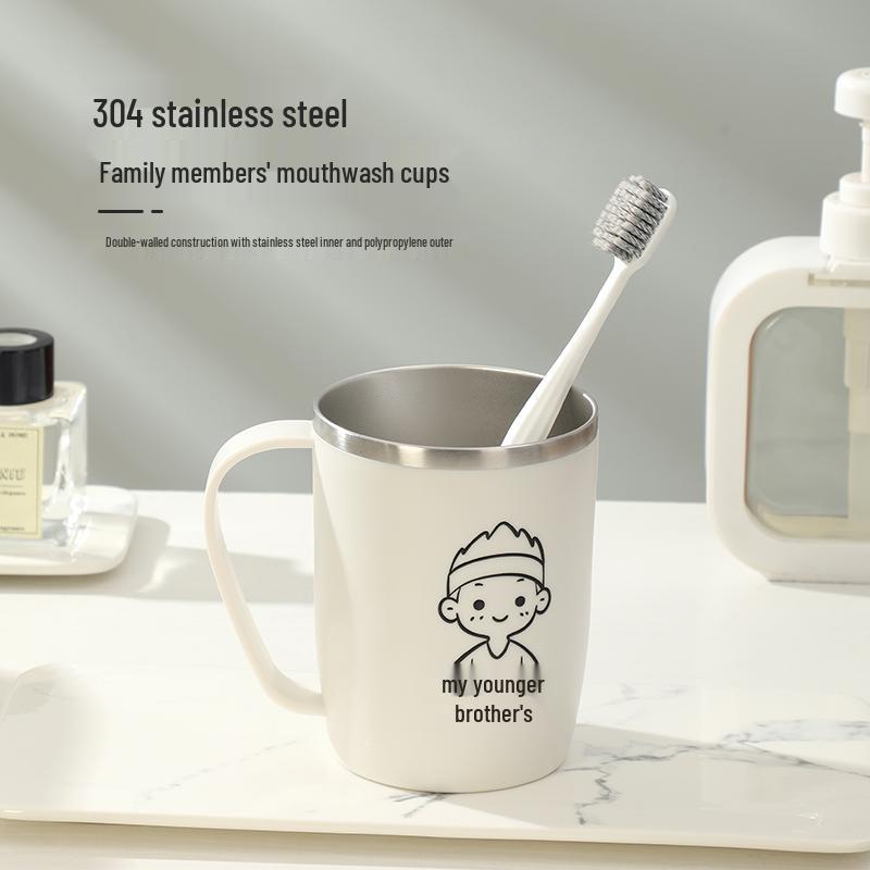304 Stainless Steel Family Toothbrush Holder - Parent-Child Set for 3-5 Members