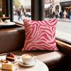 Zebra Texture Cushion Cover Set of  Decorative Short Plush Pillow Covers for Sofa Soft  Cushion Case x cm