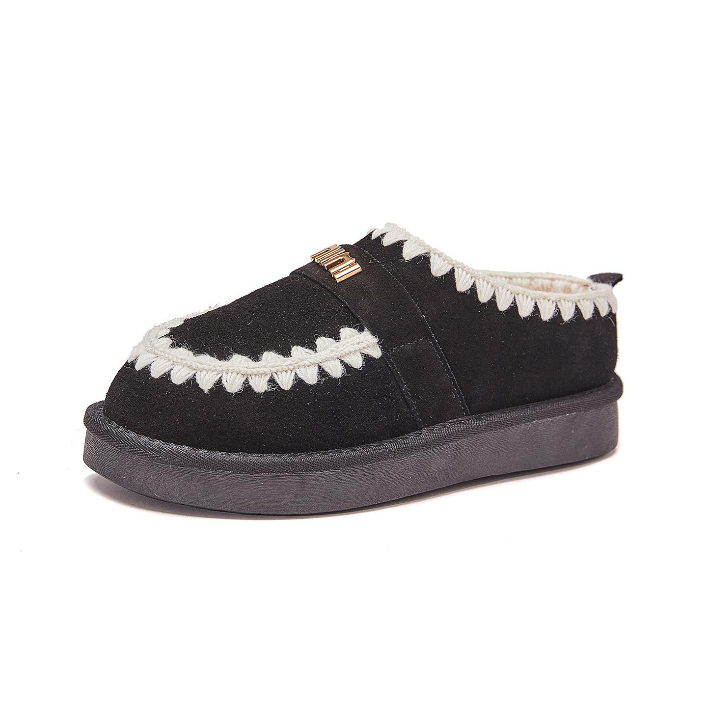 

Snow boots women s new winter velvet thickened student warm short boots trendy thick-soled trendy cotton shoes 40 чорний
