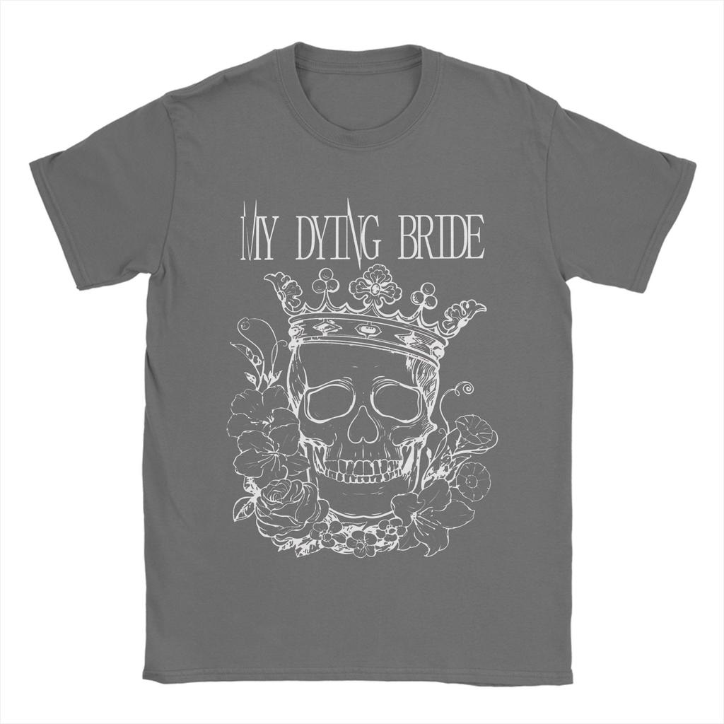 Men's T-Shirt My Dying Bride Metal Band Novelty Cotton Tees Short Sleeve Music Tour T Shirts O Neck Clothing Birthday Present